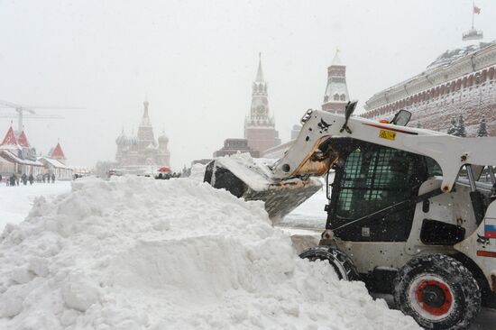 Снегопад в Москве