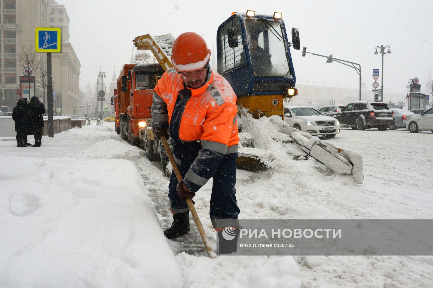 Снегопад в Москве