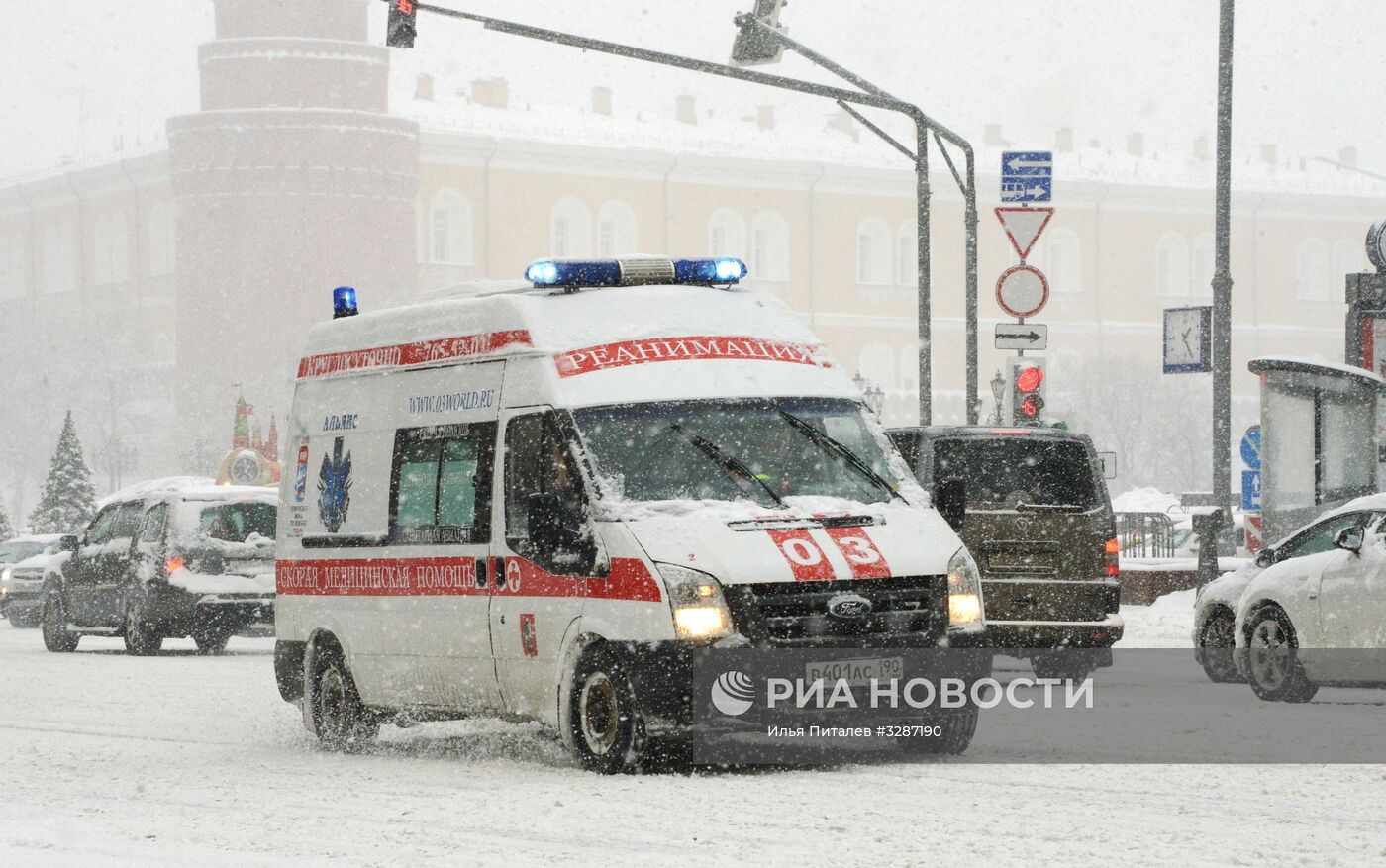 Снегопад в Москве