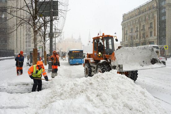 Снегопад в Москве