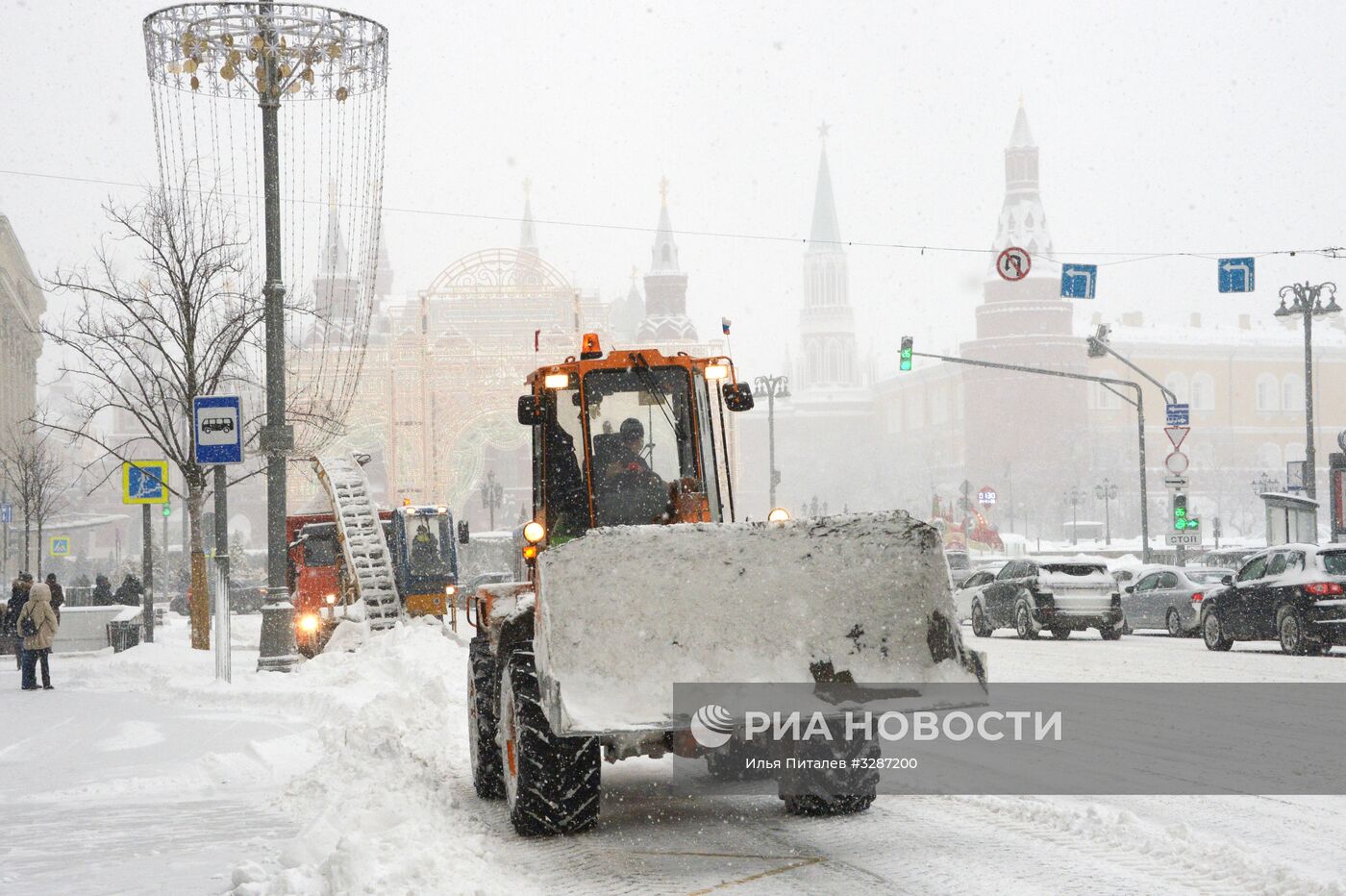 Снегопад в Москве