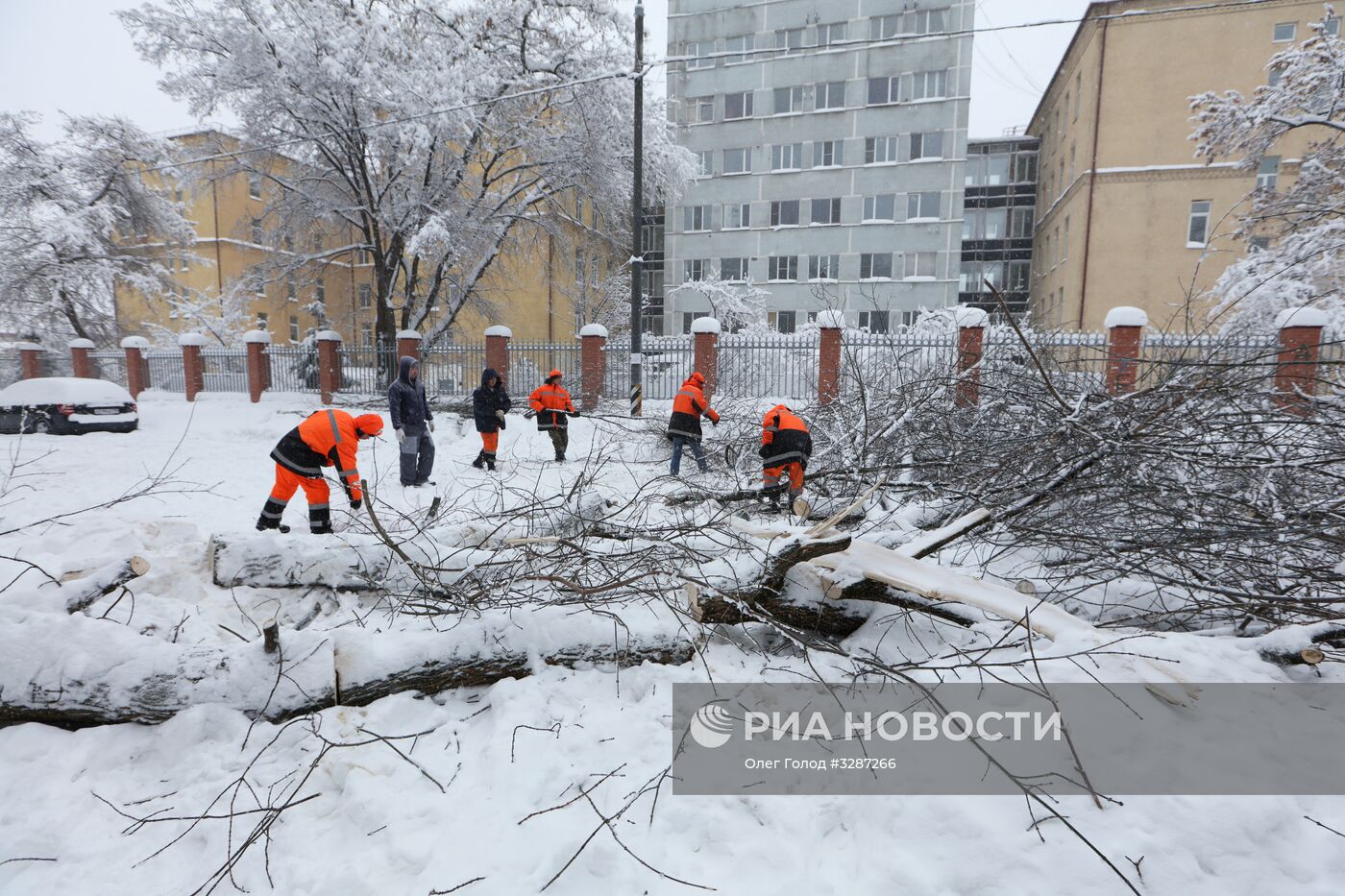 Снегопад в Москве