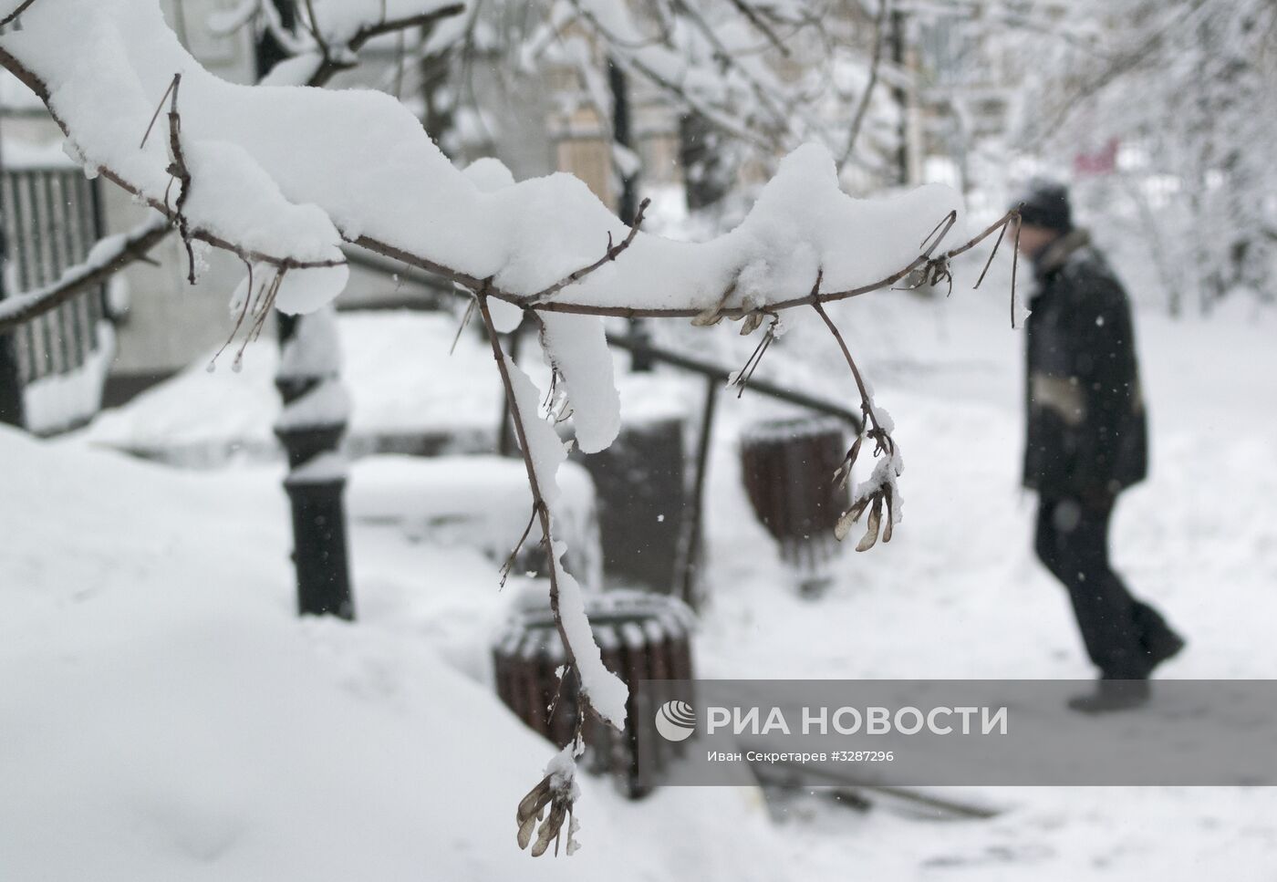 Снегопад в Москве