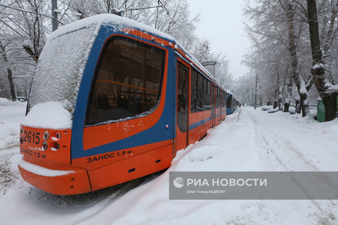 Снегопад в Москве