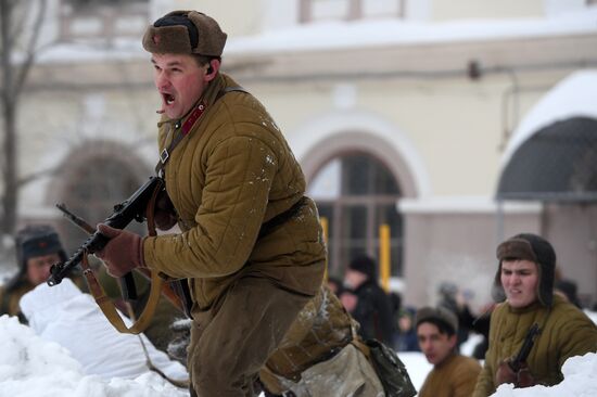 Военно-историческая реконструкция Сталинградской битвы в Казани