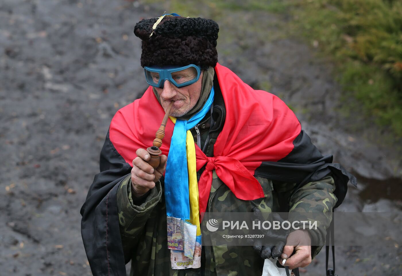 Митинг сторонников М. Саакашвили в Киеве