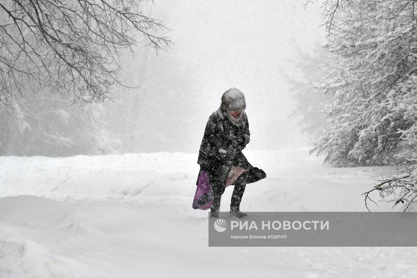 Снегопад в Москве