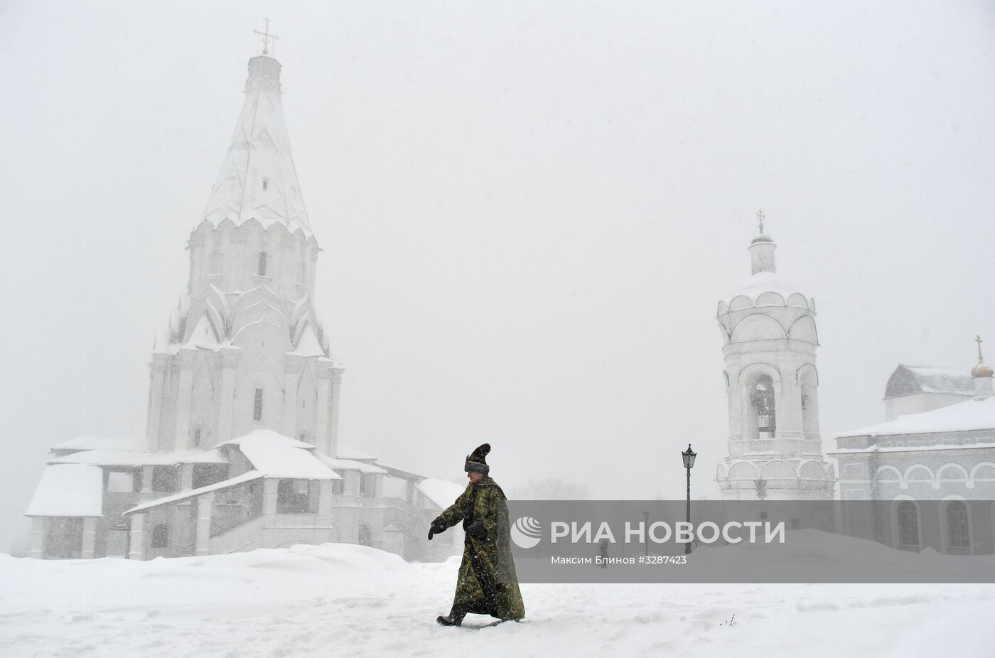 Снегопад в Москве