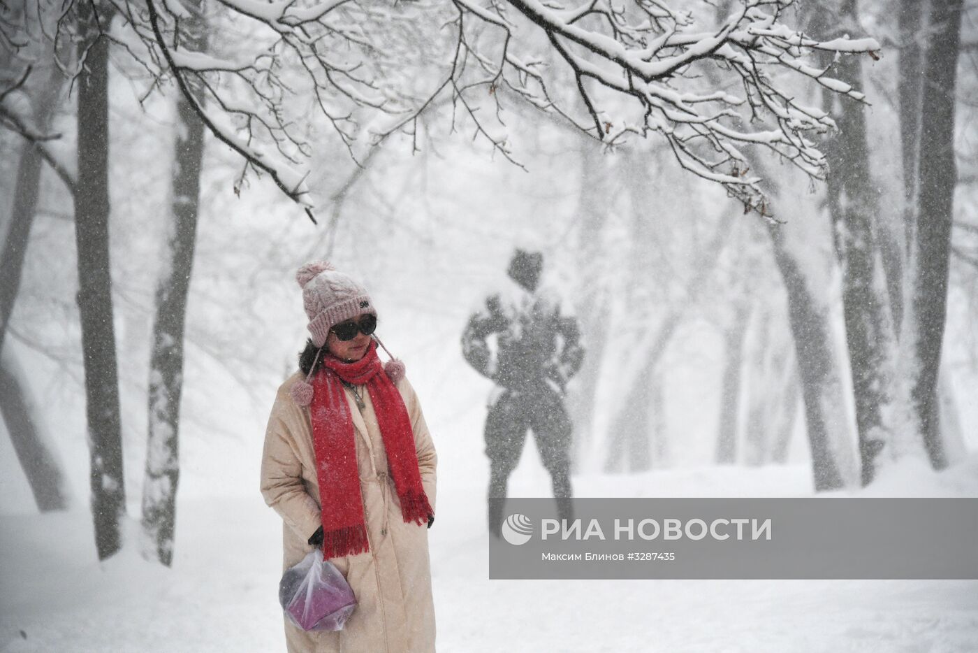 Снегопад в Москве