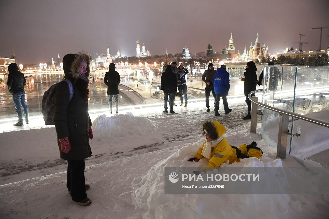 Снегопад в Москве