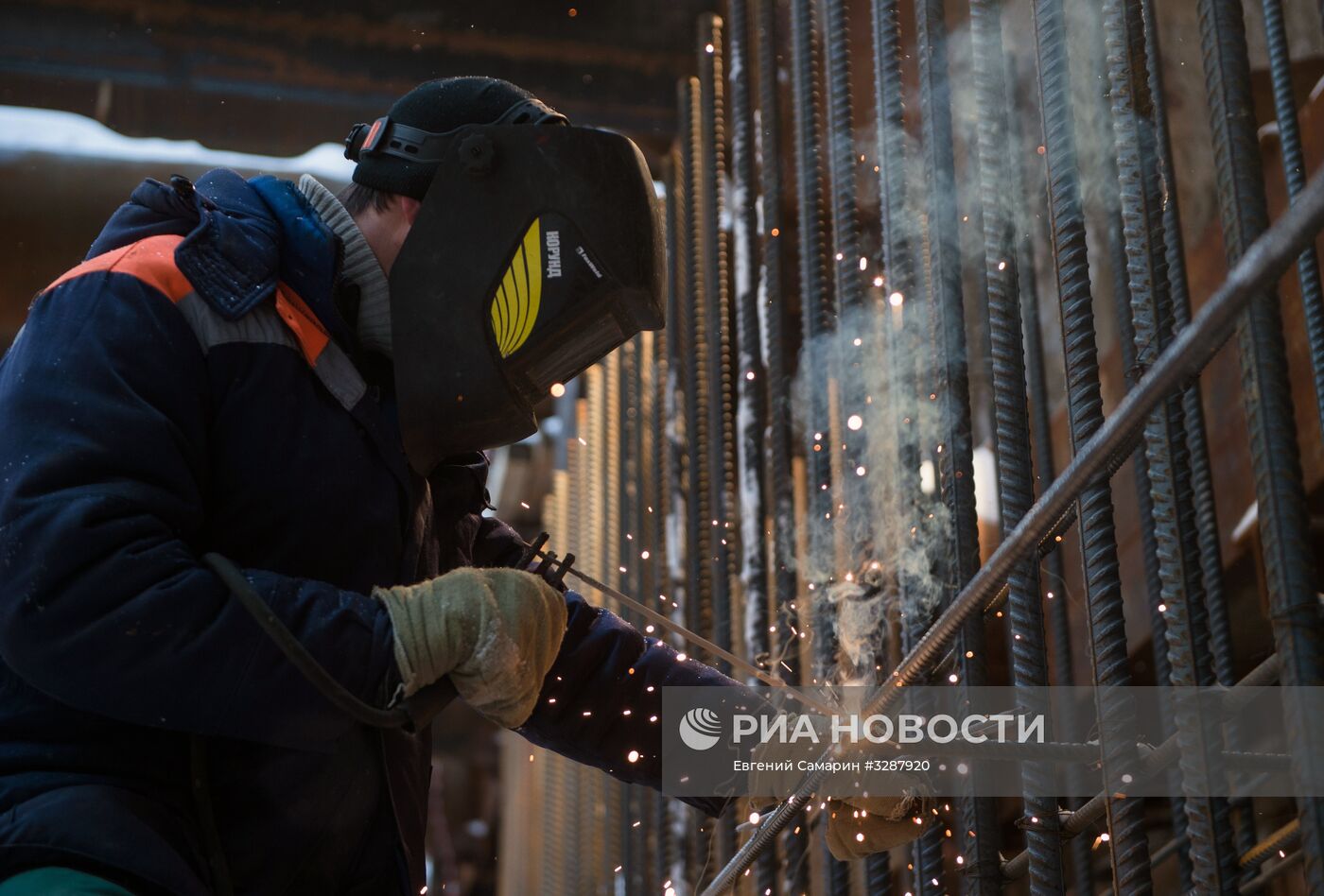 Мэр Москвы С. Собянин осмотрел ход строительства станции "Юго-Восточная" Московского метрополитена