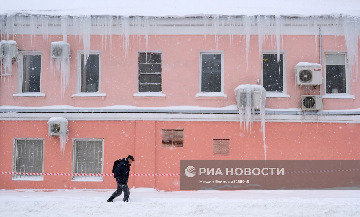 Снегопад в Москве