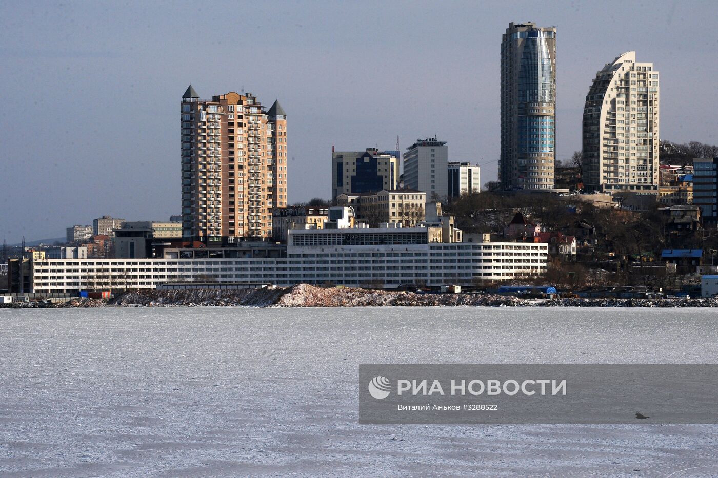 Ледовая обстановка в акватории Владивостока