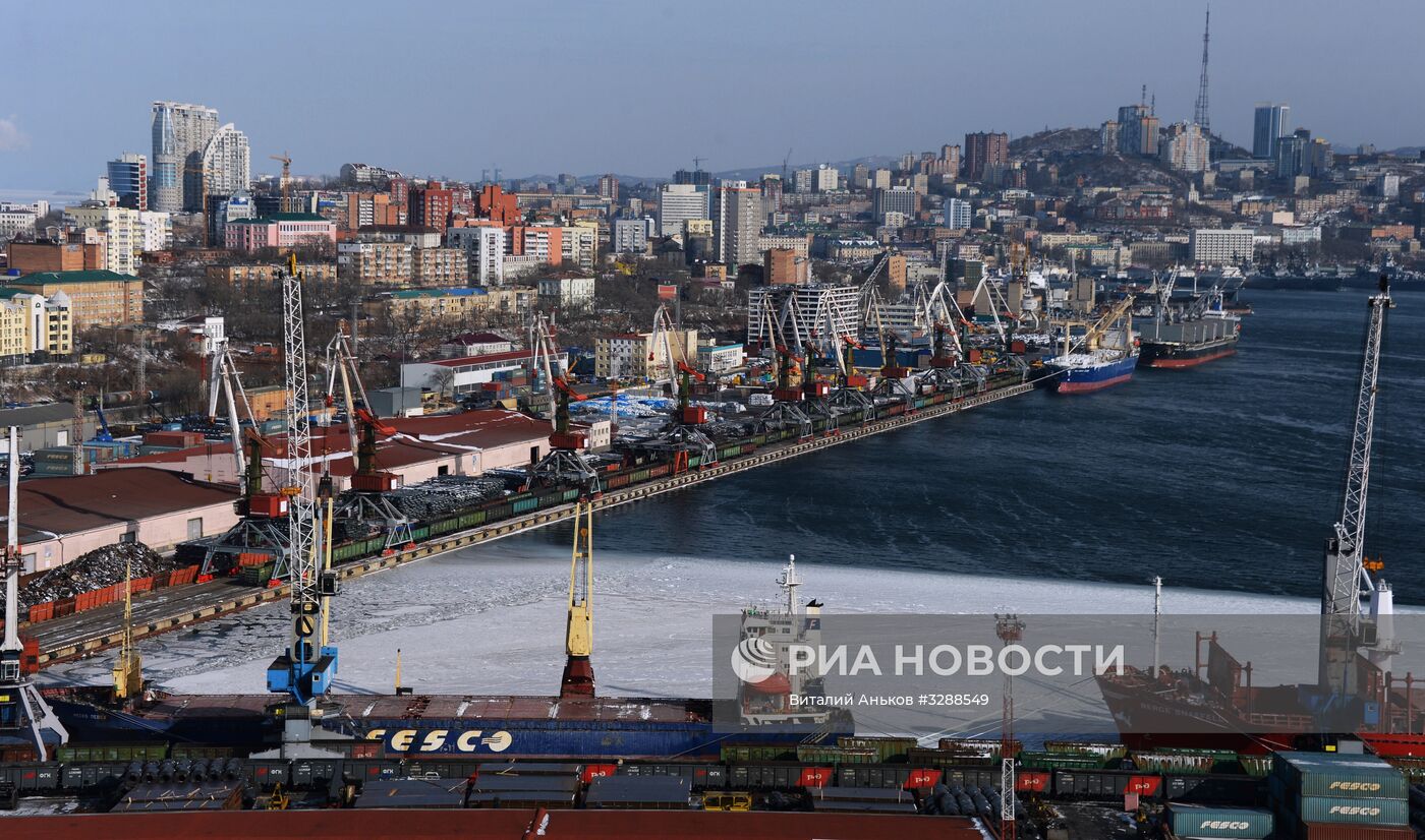 Ледовая обстановка в акватории Владивостока