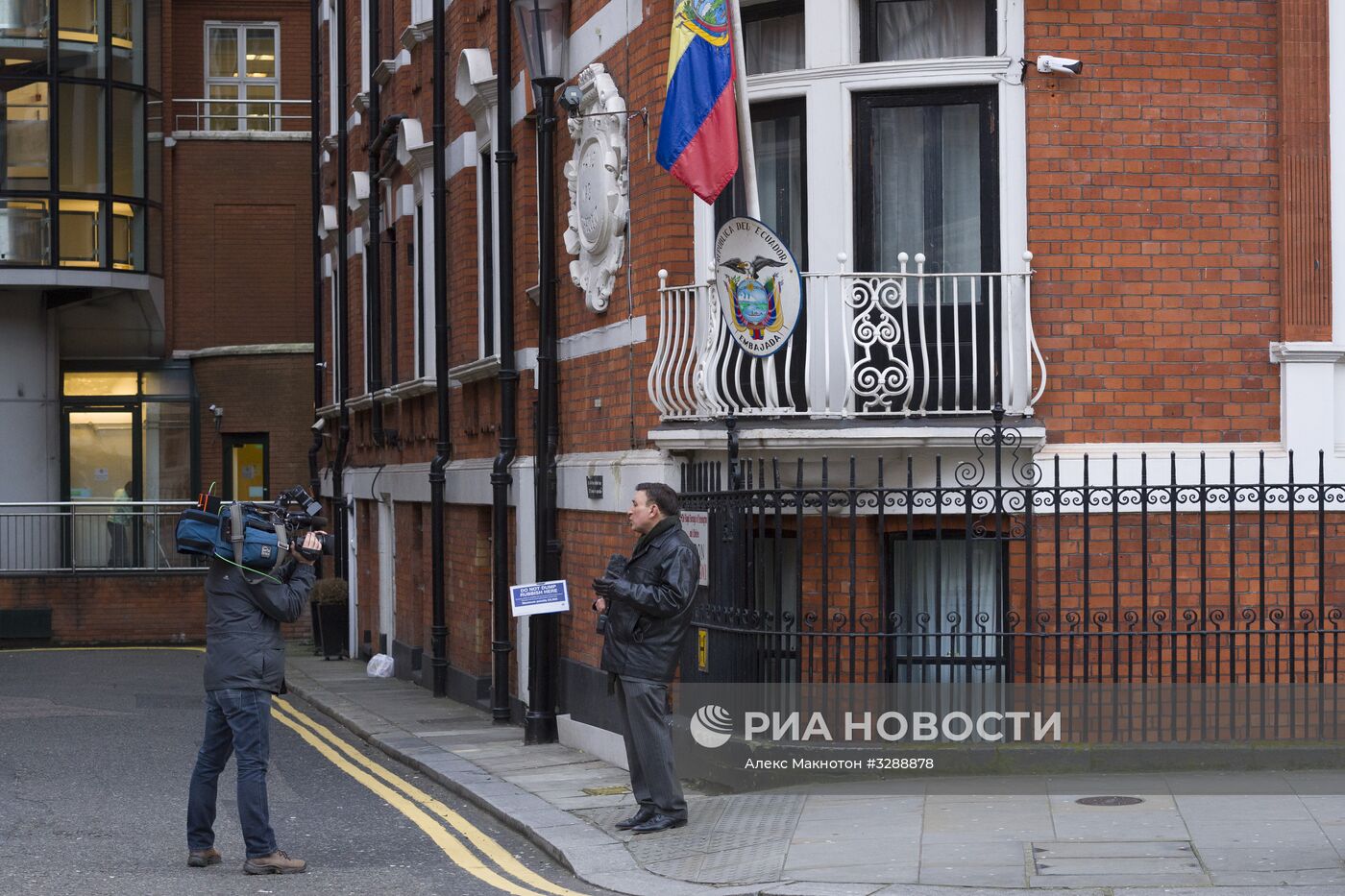 Здание посольства Эквадора в Лондоне