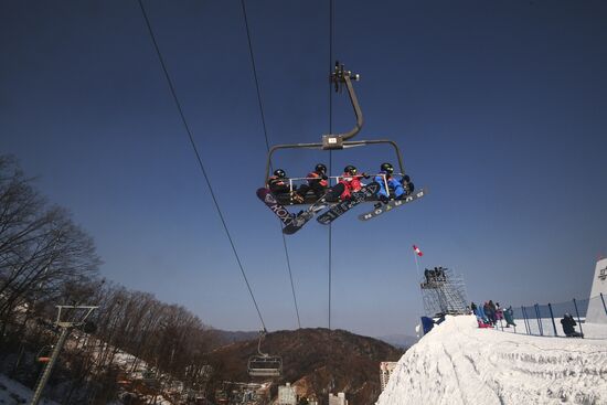 Олимпиада 2018. Сноуборд. Слоупстайл. Тренировки