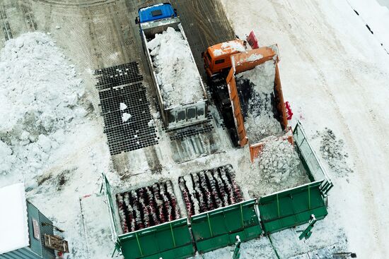 Снегоплавильная станция на Волоколамском шоссе