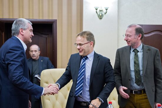 Встреча главы Крыма Сергея Аксёнова с делегацией из Германии