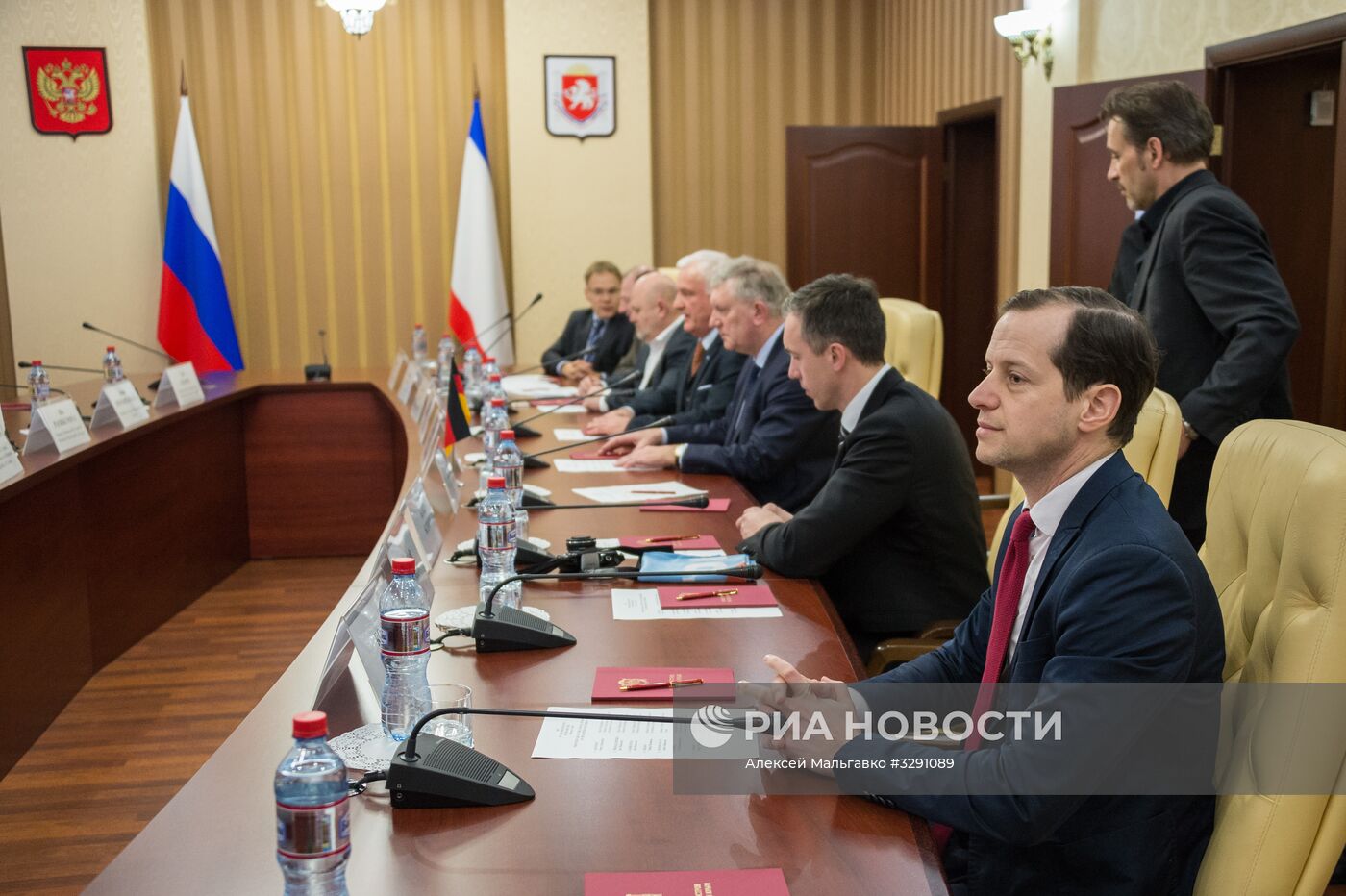 Встреча главы Крыма Сергея Аксёнова с делегацией из Германии