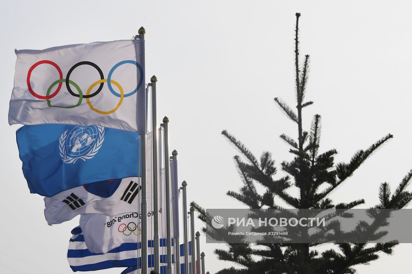 Подготовка к Церемонии открытия XXIII зимних Олимпийских игр