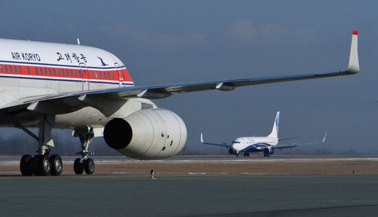 Работа международного аэропорта "Владивосток"