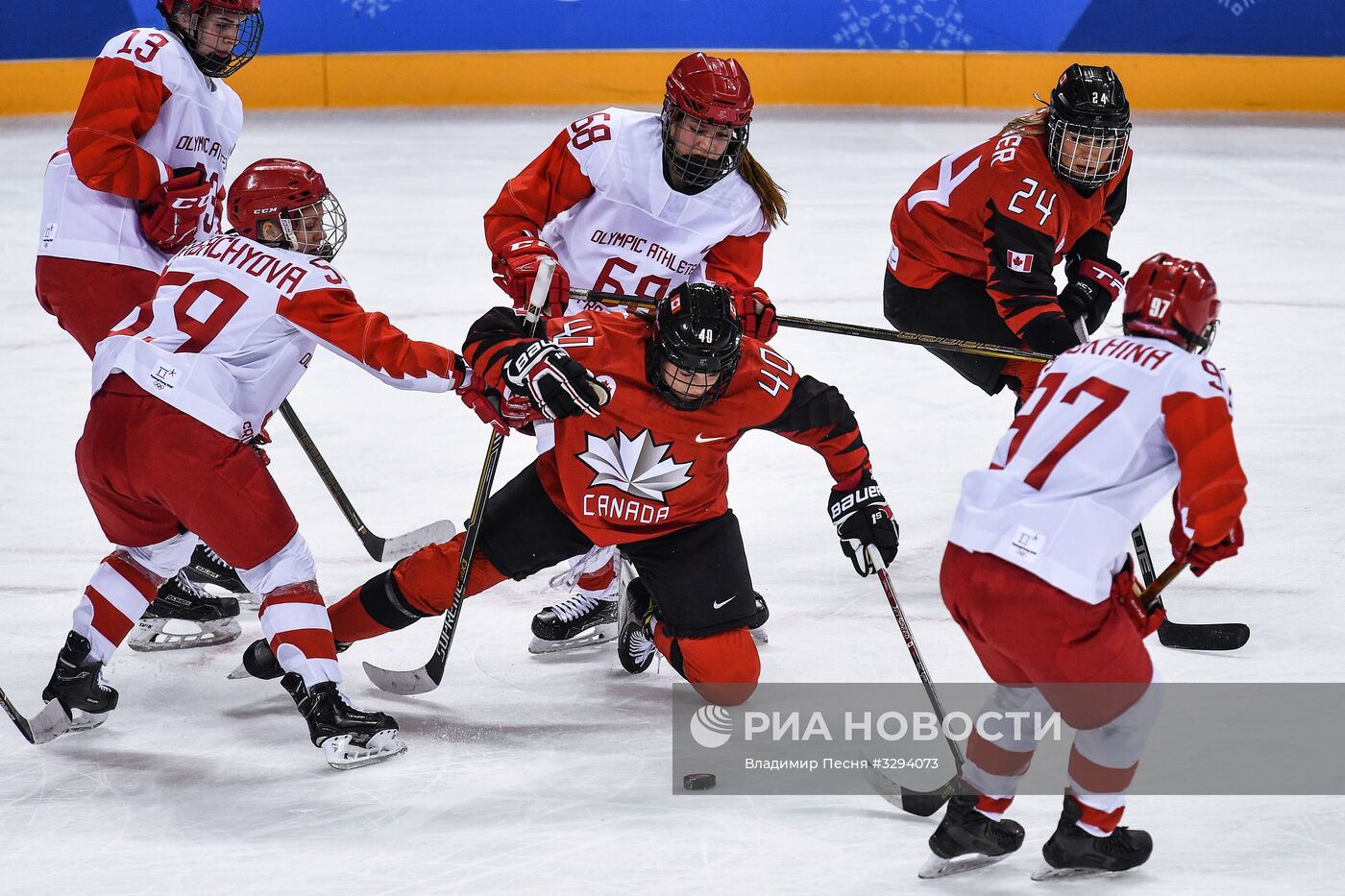 Олимпиада 2018. Хоккей. Женщины. Матч Канада - Россия