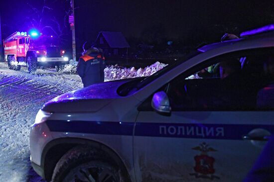 Крушение пассажирского самолета в Московской области