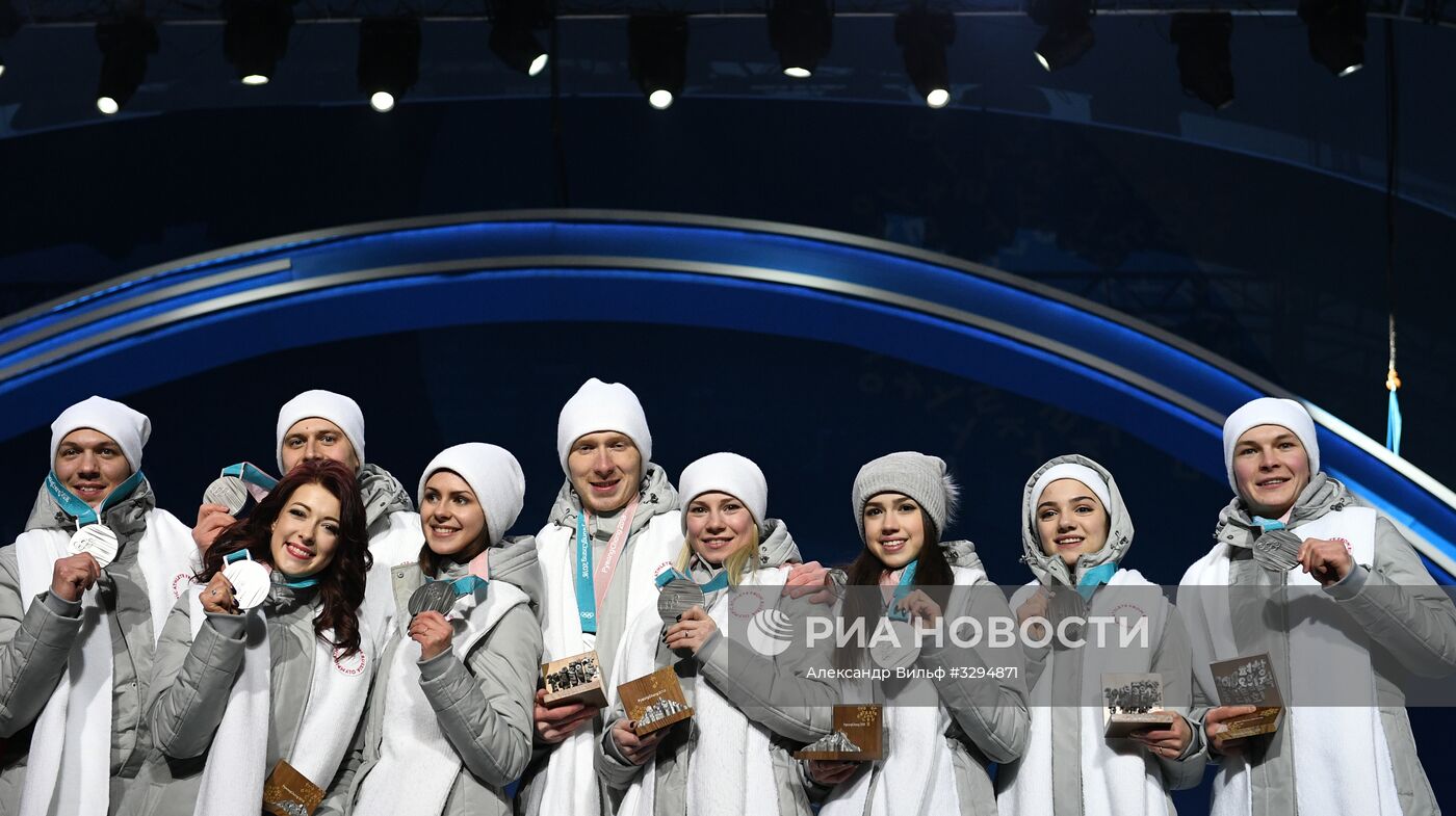 Олимпиада 2018. Церемония награждения. Второй день