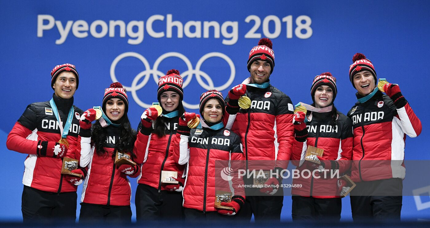 Олимпиада 2018. Церемония награждения. Второй день