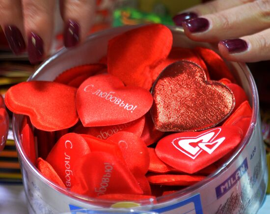 Подготовка к празднованию Дня святого Валентина