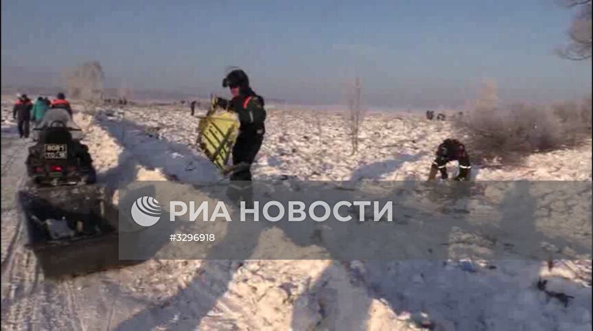 Поисковые работы на месте падения Ан-148 в Подмосковье