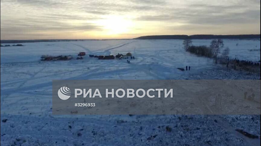 Поисковые работы на месте падения Ан-148 в Подмосковье