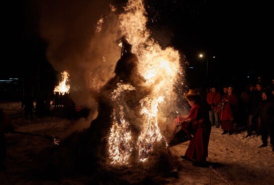 Ритуал очищения "Дугжууба" в преддверии буддийскго Нового года