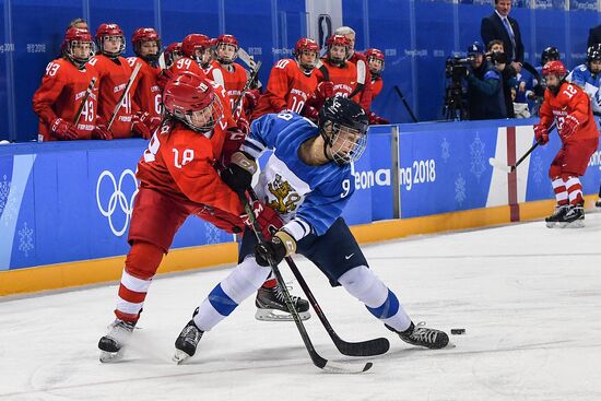 Олимпиада 2018. Хоккей. Женщины. Матч Россия - Финляндия