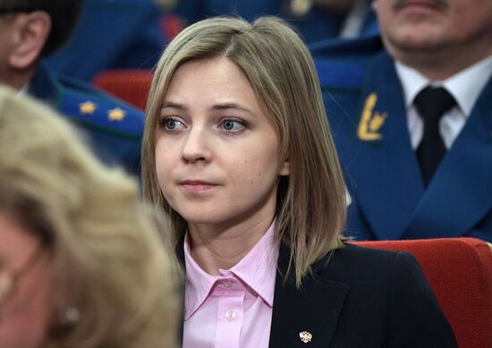 Президент РФ В. Путин принял участие в расширенном заседании коллегии Генпрокуратуры РФ