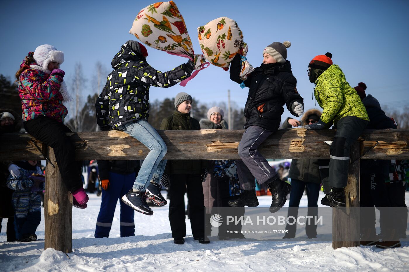 Празднование Масленицы в Новосибирске