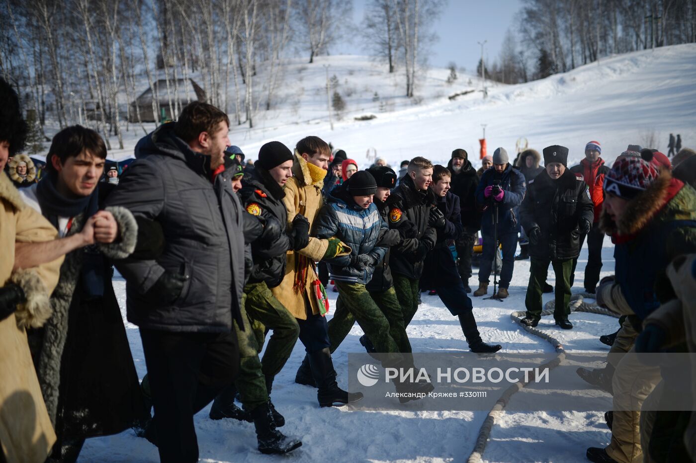 Празднование Масленицы в Новосибирске