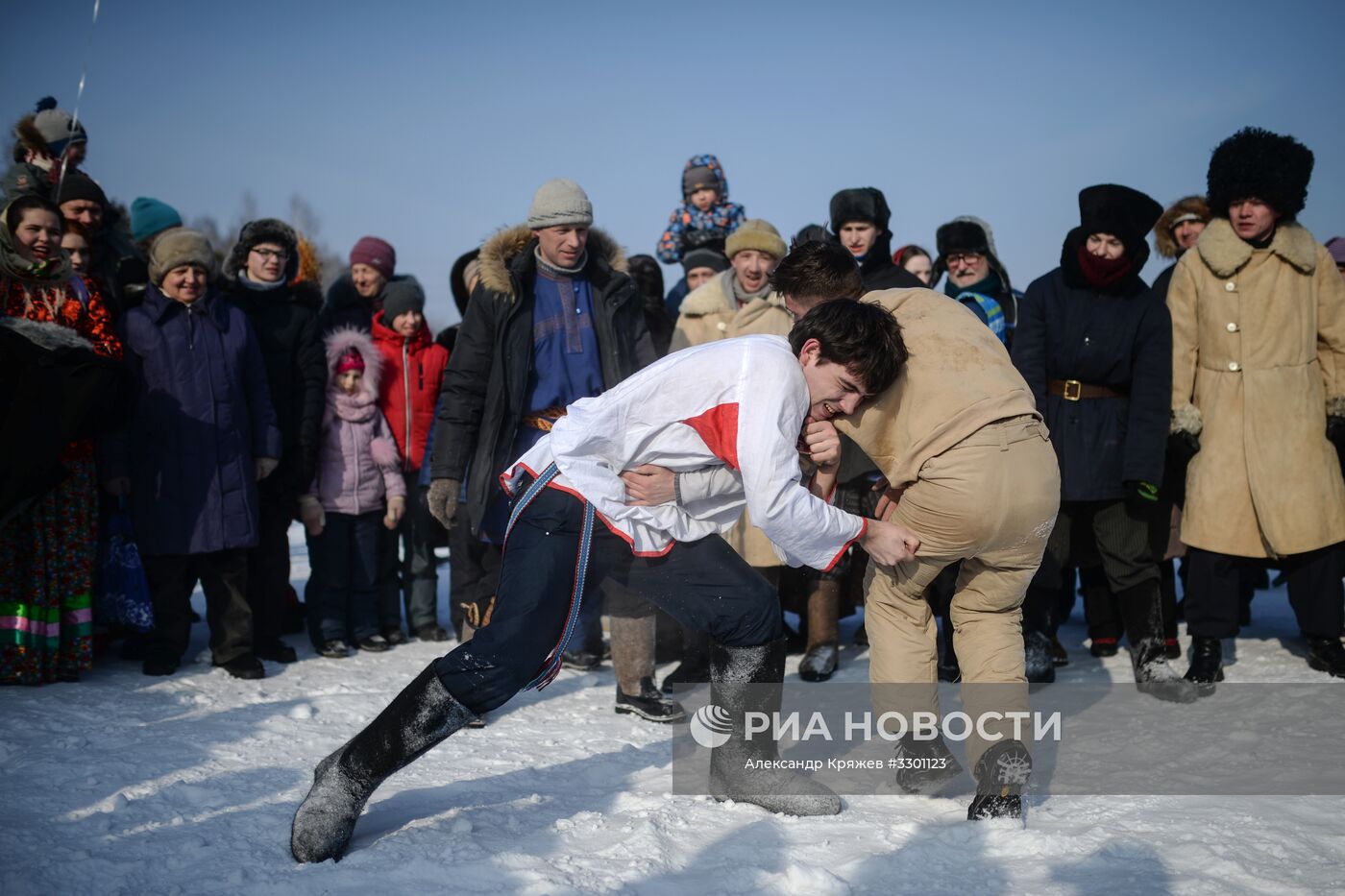 Празднование Масленицы в Новосибирске