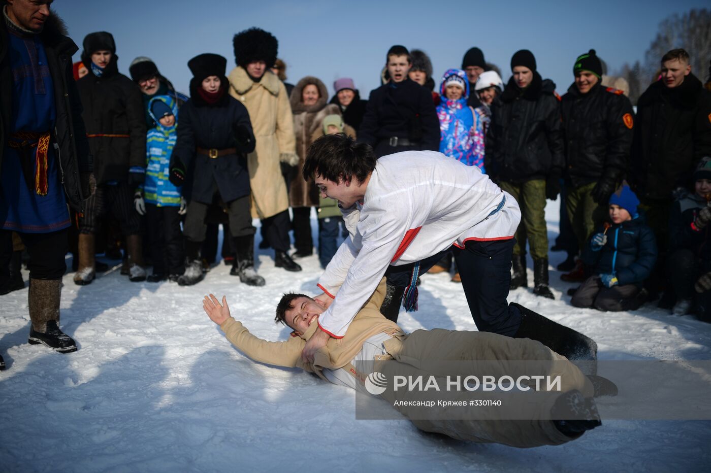 Празднование Масленицы в Новосибирске