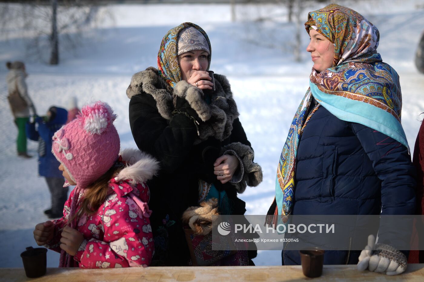 Празднование Масленицы в Новосибирске