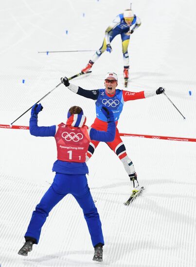 Олимпиада 2018. Лыжные гонки. Женщины. Эстафета