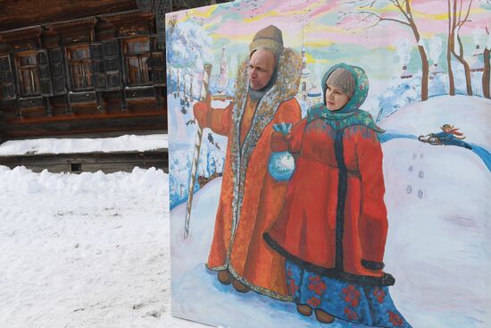 Празднование масленицы в Суздале
