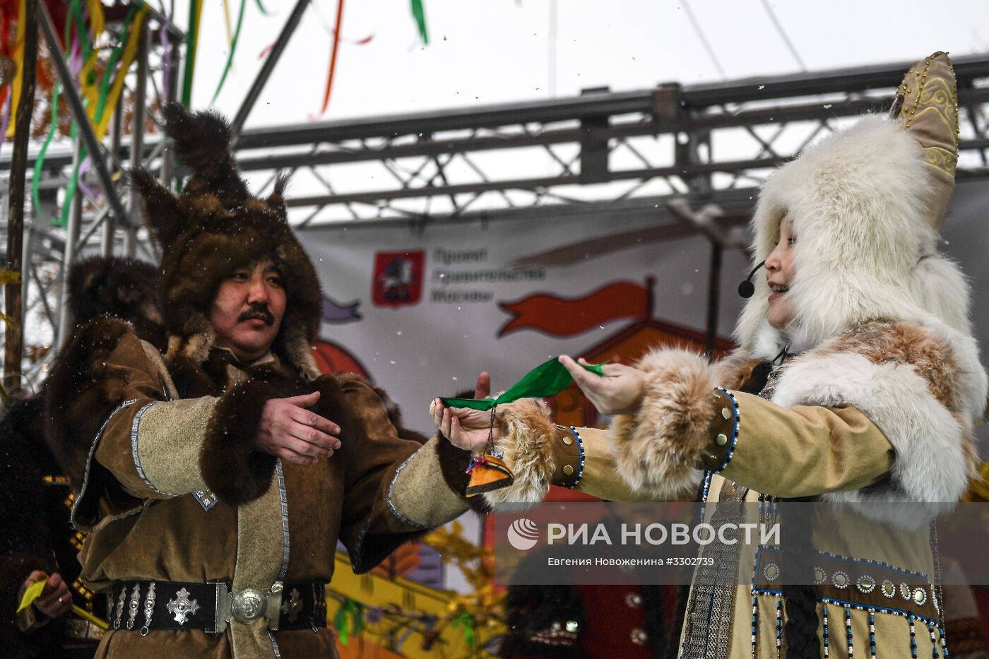 Празднование Масленицы в Москве