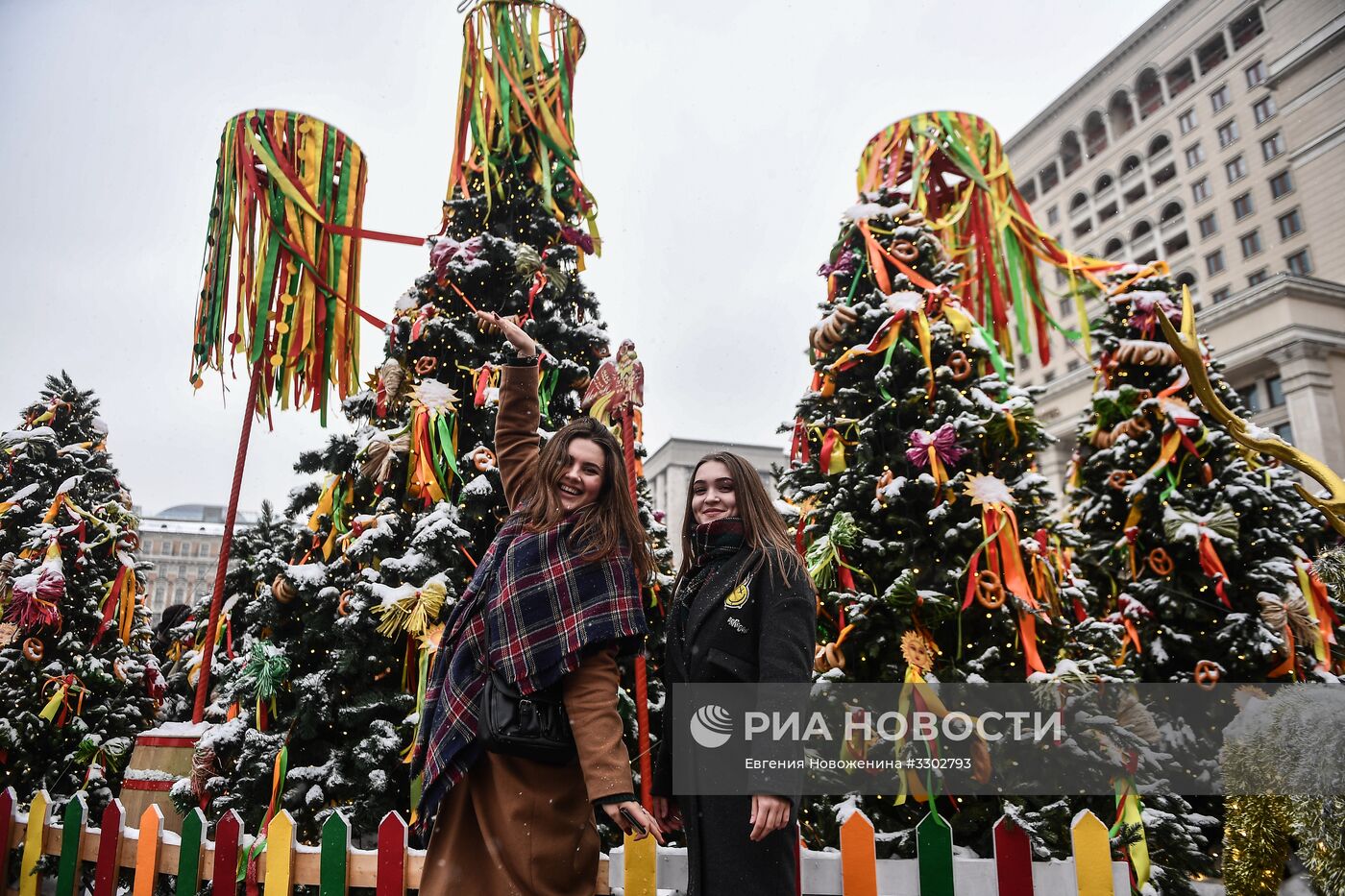 Празднование Масленицы в Москве