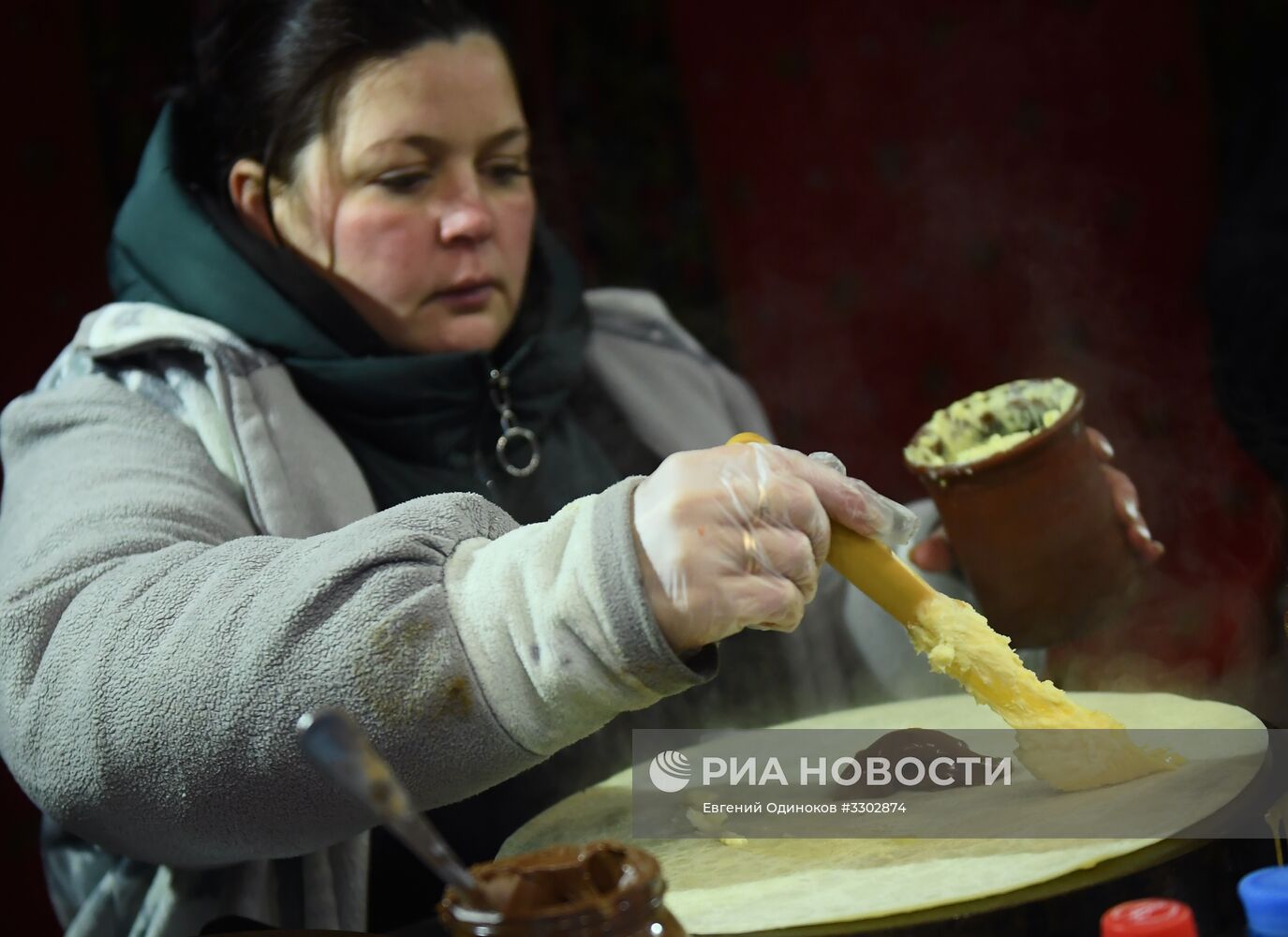 Празднование Масленицы в Москве