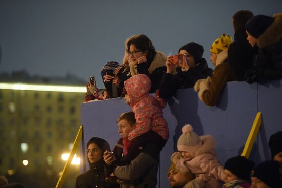 Празднование Масленицы в Москве