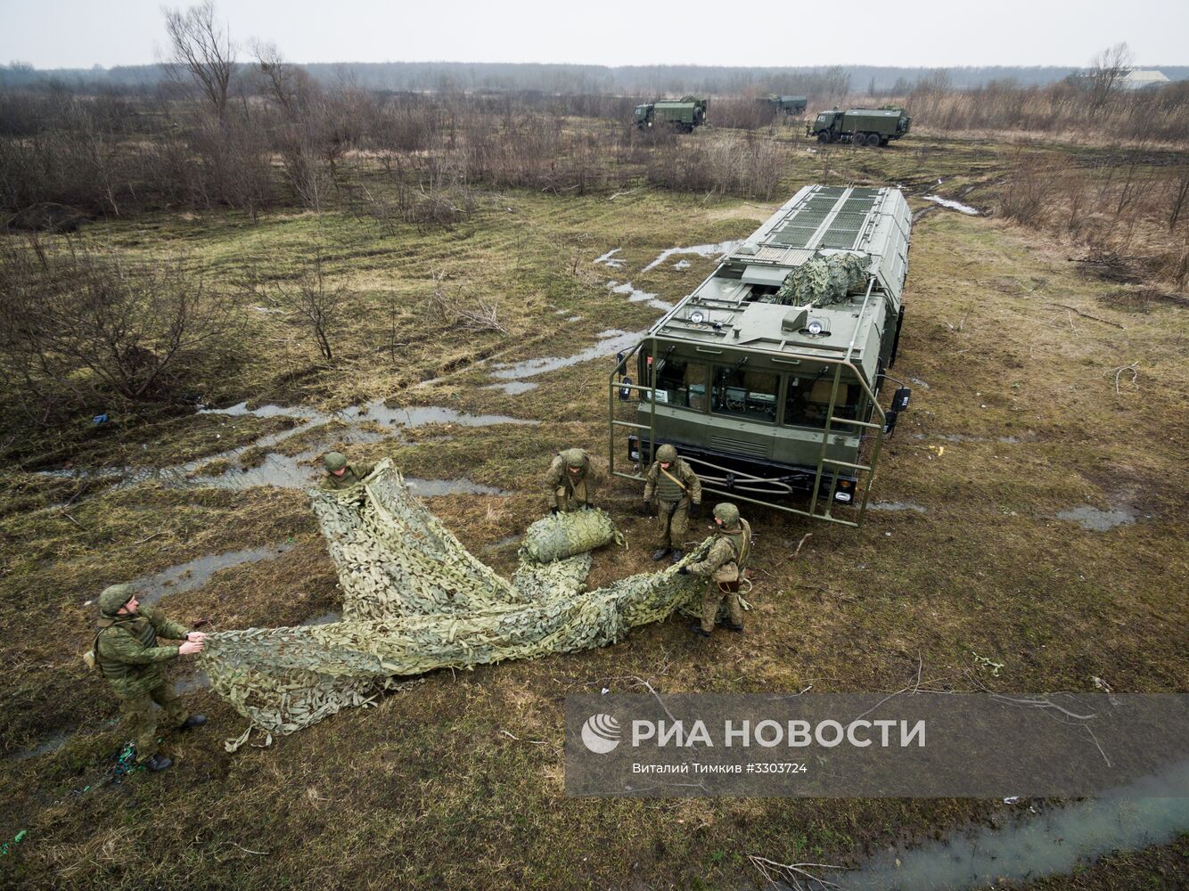 Учения расчетов ракетного комплекса "Искандер-М" в Краснодарском крае