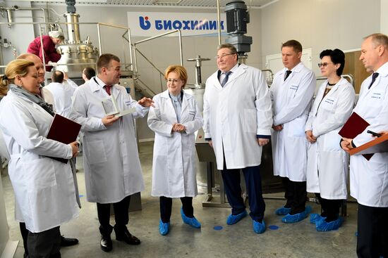 Открытие завода по производству антибиотиков на АО "Биохимик"