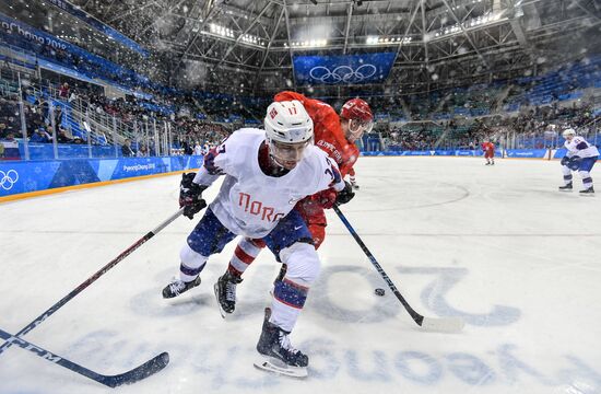 Олимпиада 2018. Хоккей. Мужчины. Матч Россия - Норвегия
