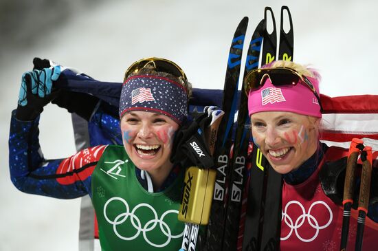 Олимпиада 2018. Лыжные гонки. Женщины. Командный спринт
